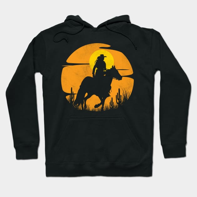 Cowgirl silhouette Hoodie by Aldebaran